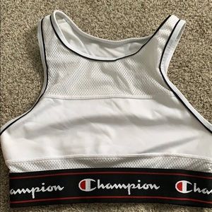 White champion sports bra